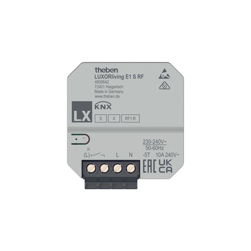 Theben - Bussystem-Heizungsaktor 1-fach Funk-Ak LUXORliving E1 S RF