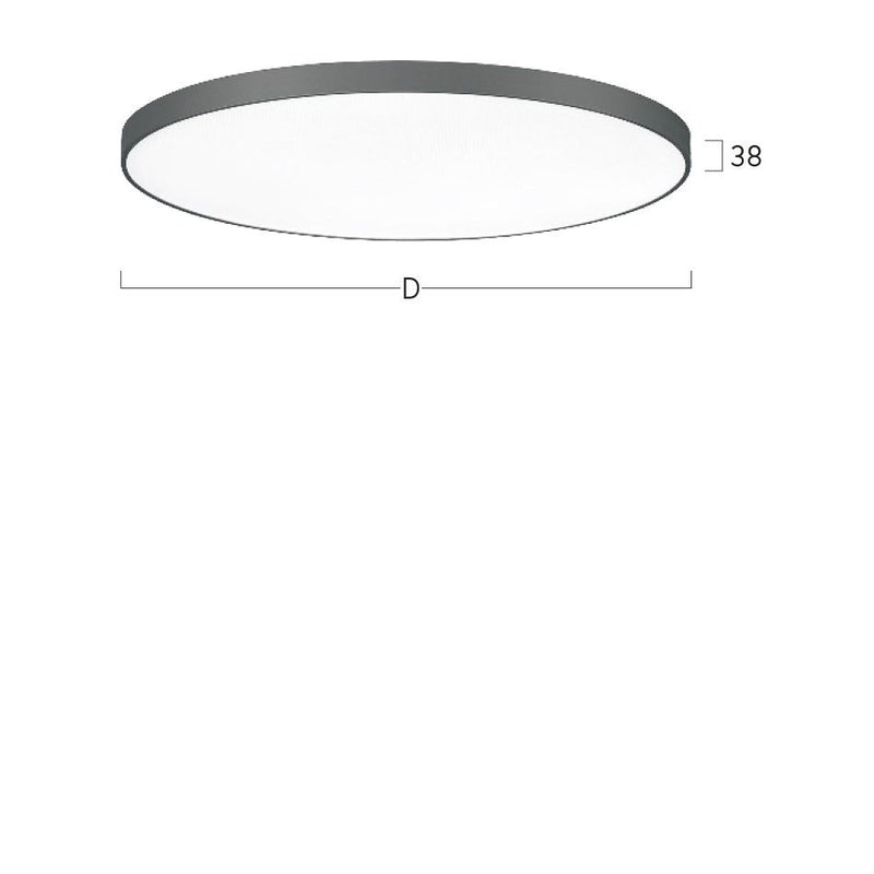 Lightnet - Decken-/Wandleuchte LED-Anbauleuchte BA5ABL-830M-D600 3000K, schwarz