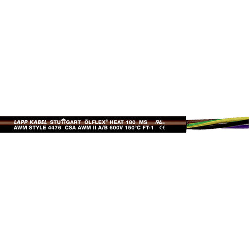 Lapp Kabel&Leitung - Energiekabel < 1 kV, für ortsveränderlichen Einsatz ÖLFLEX HEAT 180 MS 2X2,5 0046628/500 − 500 Meter
