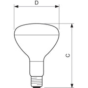 Philips Lighting - Infrarotlampe Reflektorlampe R125 IR #12659725 375W E27 CL 1CT/10
