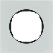 Berker - Abdeckrahmen Rahmen 1-fach 10112609 flach Glas polarweiß