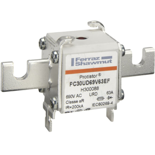 Mersen - HRC-Sicherung Sicherungseinsatz aR PC30UD69V80EF Gr.30 AC690V 80A − 3 Stück