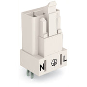 WAGO - Leiterplattensteckverbinder Stecker für Leiterplatten 890-833 3-polig,weiß − 100 Stück