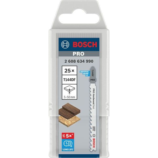 Bosch - Stichsägeblatt PRO Hardwood fast T144DF 2608634990 Stichsägeblatt 100