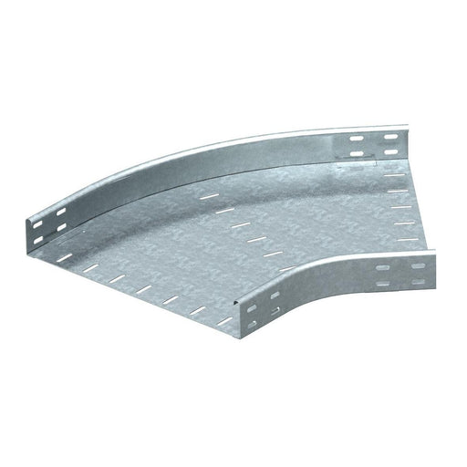 OBO Bettermann - Bogen für Kabelrinne Bogen 45 Grad horizontal 7066503 runde Bauform 60x500