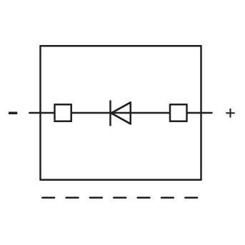WAGO - Bauelementestecker Diodenklemme 2002-800/1000-411 − 100 Stück
