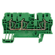 Weidmüller - Durchgangs-Reihenklemme Klemme ZDU 2.5/3AN GN Federanschl.,2.5mm² − 100 Stück