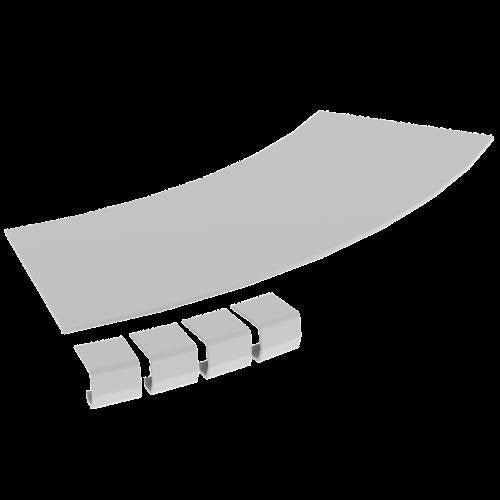Unex - Deckel Bogen für Kabeltragsystem Abdeckung Bogen 45 Grad 67215-04 200 R600 U23X − 1 Stück by Unex
