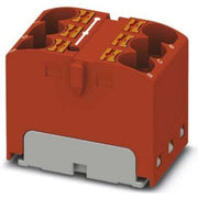 Phoenix Contact - Durchgangs-Reihenklemme Verteilerblock PTFIX 6X4 RD 6p, 0,2-6qmm, rot − 10 Stück