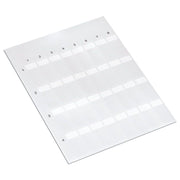 WAGO - Kennzeichnungsmaterial Etiketten 211-150 9x17mm 70Bögen sw − 20 Stück