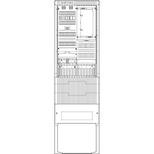 ABN - Zähler-Komplettschrank Zähleranschlusssäule SZ205ZA1401 1 ZP APZ 4pol