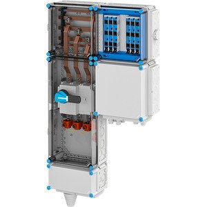 Hensel - Verteilerschrank für Energieversorgung Ladeverteiler Mi EV 11kW 6000 f.6 Ladep. a 11kW