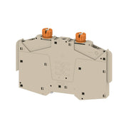 Weidmüller - Endklammer/-halter für Reihenklemme Endwinkel CS TTB Wemid, dunkelbeige − 10 Stück