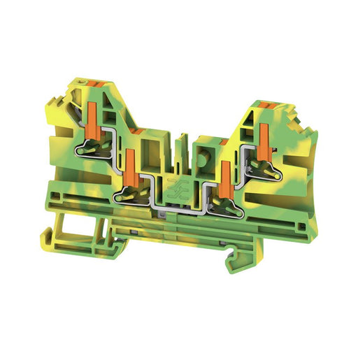 Weidmüller - Schutzleiter-Reihenklemme Klemme AL4C 4 PE PUSH IN, 4 mm² − 50 Stück