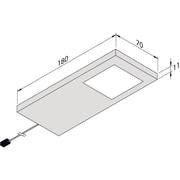 Hera - Decken-/Wandleuchte LED-Unterbauleuchte 61001860108 DynamicSlim-PadF eds