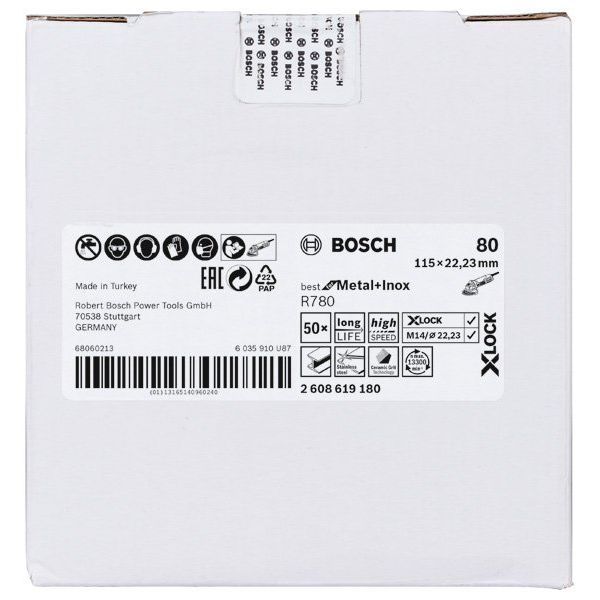 Bosch - Trenn-/Schleifscheibe PRO R780 X-Lock 2608619180 Fiberscheibe 115 mm