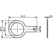 Telegärtner - Zubehör/Ersatzteile für Fernmeldetechnik Masselötfahne 3/8" 100020366 f.BNC