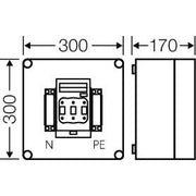 Hensel - Sicherungslasttrennschalter mit Gehäuse Sicherungsgehäuse Mi 5250 1xNH00 3p. 125A+PE+N