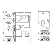 Eberle Controls - Raumthermostat/Uhrenthermostat Uhrenregler easy 3 SW mit Wochenprogramm