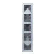 Jung - Abdeckrahmen Rahmen 5-fach LC 985 209 outremer pale