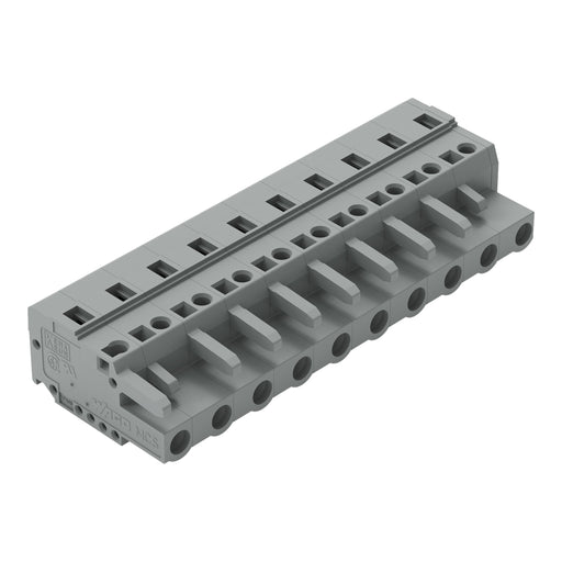 WAGO - Kabelsteckverbinder für Leiterplattensteckverbinder 1-Leiter-Federleiste 231-210/026-000 CAGECLAMP,2,5 mm²,gr − 25 Stück