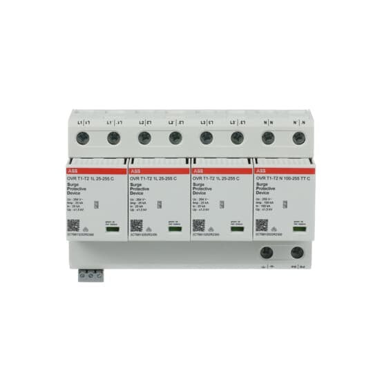 ABB Stotz S&J - Kombi-Ableiter für Energietechnik Kombiableiter OVR T1-T2 3N 100-255 Typ1+2