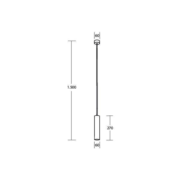 Brumberg Leuchten - Decken-/Wandleuchte Pendelleuchte 1x GU10 57404170
