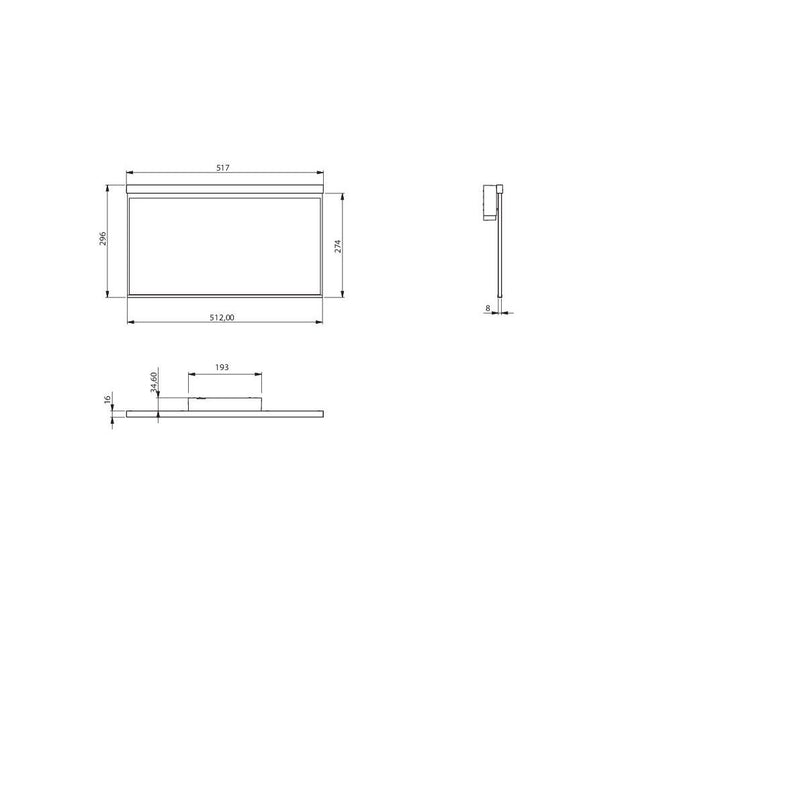 RP-Technik - Sicherheitsleuchte LED-Rettungszeichenleuchte AGW009ML ZB + ML, weiß