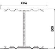 OBO Bettermann - Verbinder für Kabeltragsystem Multifunktionsverbinder LMFV 650 FT für Kabelleiter