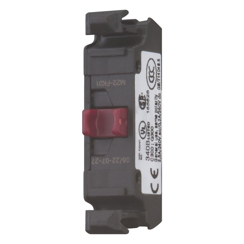 Eaton - Hilfsschalterblock Öffner-Kontakt M22-FK01 flach