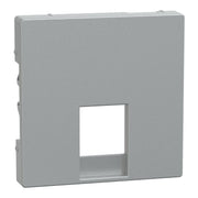 Merten - Einsatz/Abdeckung für Kommunikationstechnik Zentralplatte alu MEG4211-0460 für RJ11/RJ12