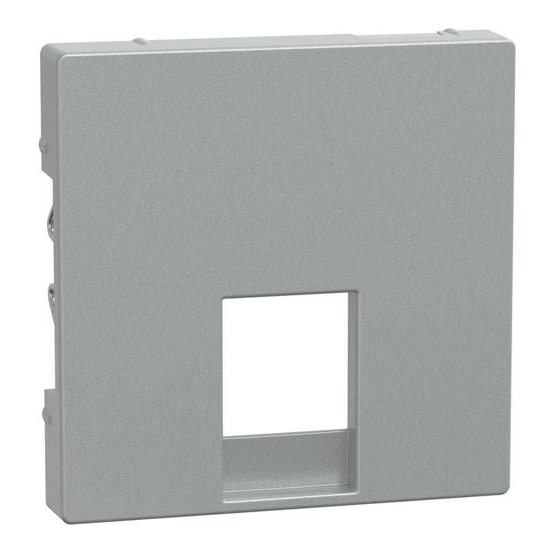 Merten - Einsatz/Abdeckung für Kommunikationstechnik Zentralplatte alu MEG4211-0460 für RJ11/RJ12