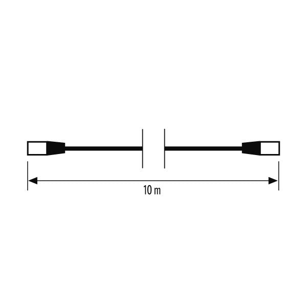 ESYLUX - Elektrisches Zubehör/Ersatzteile für Leuchten Kabelset RJ45 10m CABLE-SET#EC10431913 3000/4000K, 4x grau
