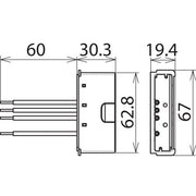 DEHN - Überspannungsableiter für Energietechnik/Stromversorgung Überspannungsableiter DCOR L 2P 275 SO LTG Typ 2 DEHNcord, 2-p