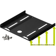 Goobay - Zubehör/Ersatzteile für Unterhaltungselektronik Festplatten-Einbaurahmen 93990 2,5"" auf 3,5"" sw