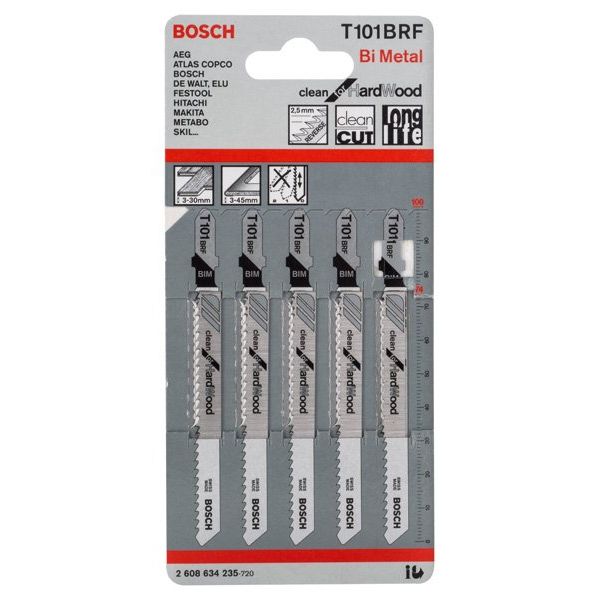 Bosch - Stichsägeblatt PRO Hardwood clean reverse 2608634235 T101BRF