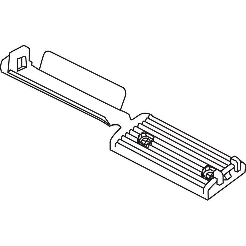 HellermannTyton - Befestigungssockel und -element für Kabelbinder Flachbandkabelhalter FKH25A-HIR-BK-C1 L=31,0mm sw − 100 Stück