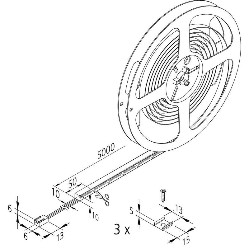 Hera - Lichtschlauch/-band LED-Streifen 20202740103 5m nw