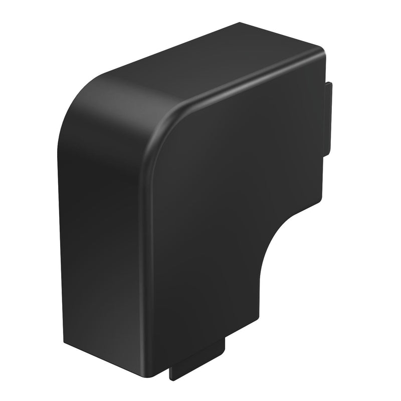 OBO Bettermann - Flachwinkel für Leitungführungskanal Flachwinkelhaube WDK HF40060SW 40x60 PVC sw − 2 Stück