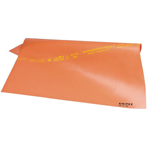 Knipex - Isolierstandmatte/-wanne (Elektro) Abdecktuch 98 67 05 aus Gummi