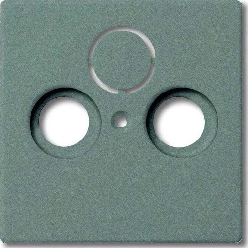 Busch-Jaeger - Einsatz/Abdeckung für Kommunikationstechnik Zentralscheibe meteor-gr 1743-803 f.Antennendose 2Loch