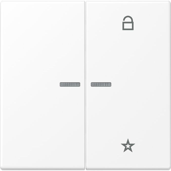 Jung - Bedienelement intelligent eNet Funk-Steuertaste FM LS 1701 WWM schneeweiß matt