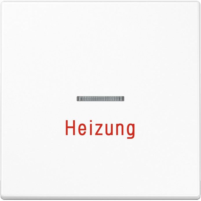 Jung - Abdeckung/Bedienelement für Installationsschalterprogramme Wippe Aufs.Heizung/Notsch. LS 990 H WW für Kontrollschalter