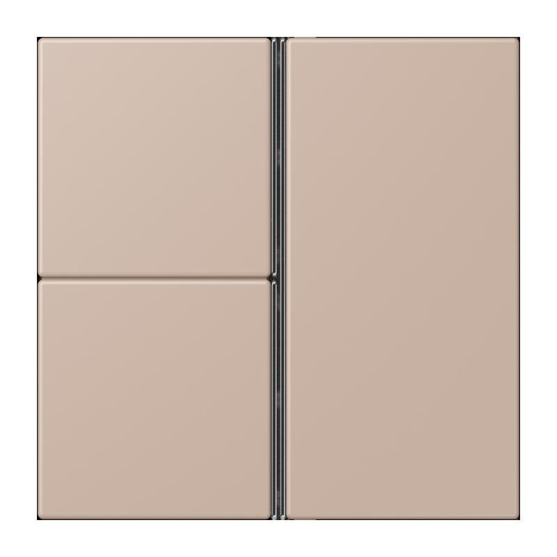 Jung - Abdeckung/Bedienelement für Installationsschalterprogramme Tastensatz 3fach LC 403 TSA 240 ombre brulee claire