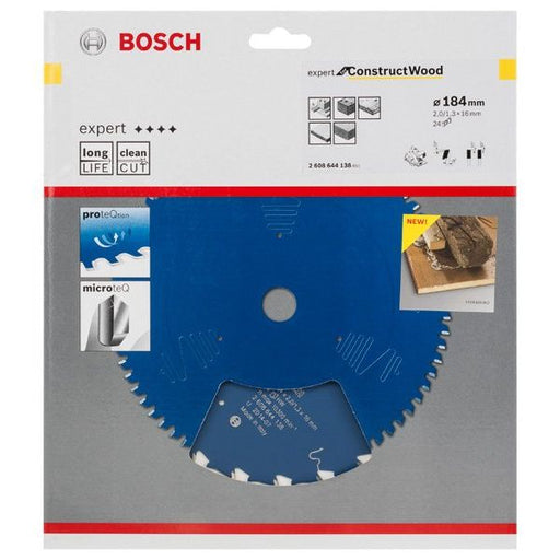 Bosch - Kreissägeblatt Expert for 2608644138 Construct Wood H 184