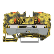 WAGO - Durchgangs-Reihenklemme 2-Leiter-Durchgangsklemme 2210-1201/000-053 Drücker,10mm²,dgr-ge − 25 Stück