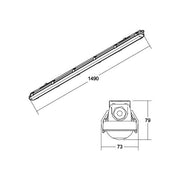 Brumberg Leuchten - Decken-/Wandleuchte LED-Feuchtraumleuchte 78913114 4000K
