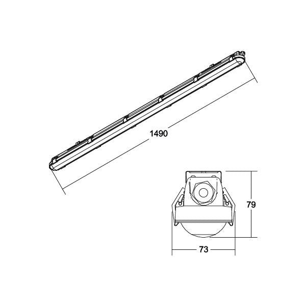 Brumberg Leuchten - Decken-/Wandleuchte LED-Feuchtraumleuchte 78913114 4000K