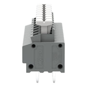 WAGO - Leiterplattenklemme 235-408/332-000 Drücker,1,5mm²,grau − 25 Stück