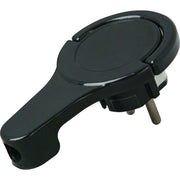 Kopp - Schutzkontaktstecker Schutzkont.-Winkelstecker 172005030 extraflach schwarz − 3 Stück